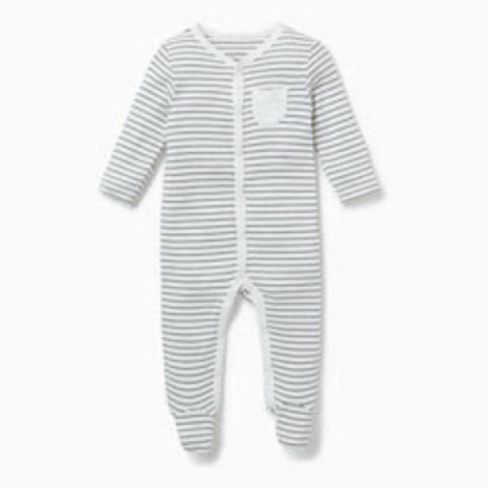 MORI Pajamas in Grey Stripe (6-9m)